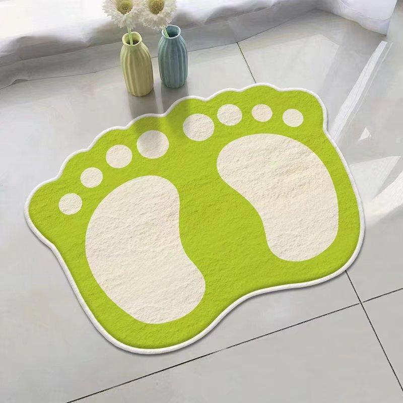 Entzückende Kleine Füße Badematte Isoliert, Warm, Rutschfest Badezimmer, Toilette, Schlafzimmereingang, Bettvorleger Heimdekor