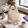 Feenmuschel-Handtasche mit Holzgriff für Strandresort und Sommer-Mode