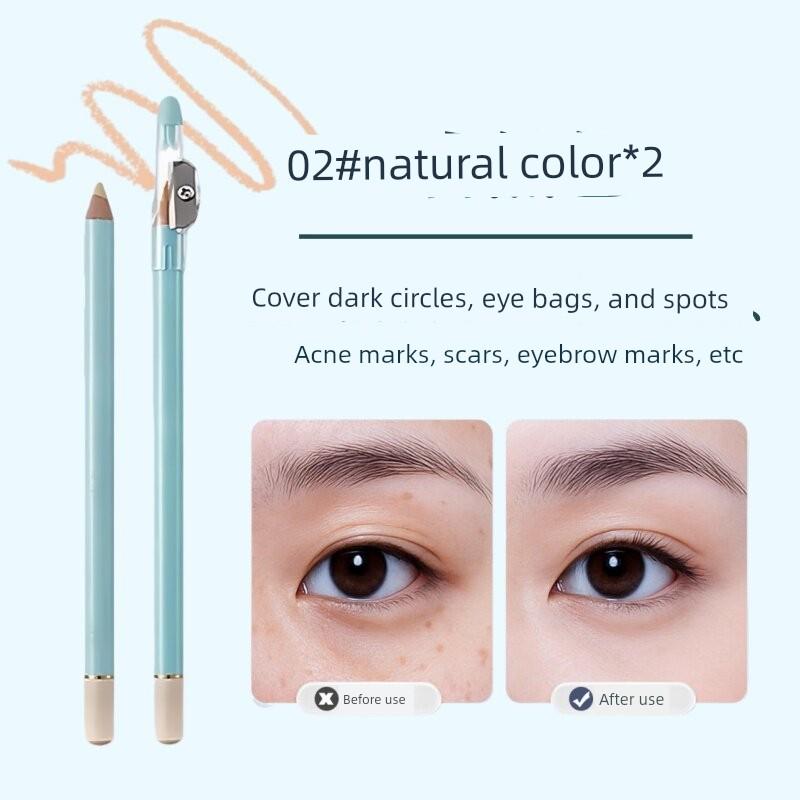 Precision Concealer Pen to Cover Tear Troughs, Nasolabial Folds, Acne Marks, Spots, Wrinkles, Eye Bags, Dark Circles, Delicate and Natural-Looking,