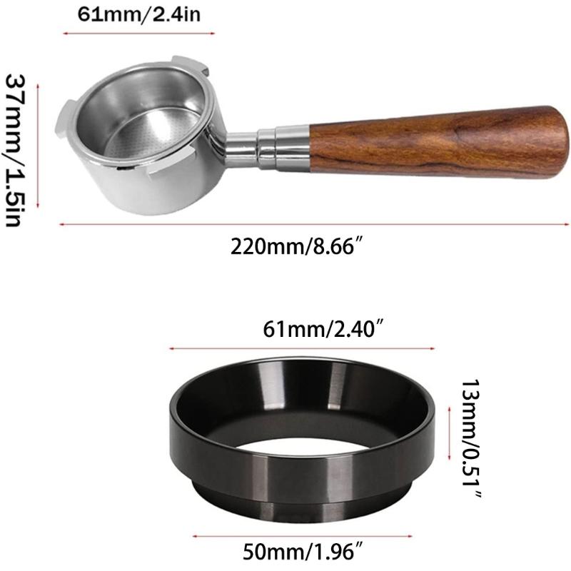 Bottomless Universal Portafilter Coffee Machine Filter Holder Powder Maker Tool