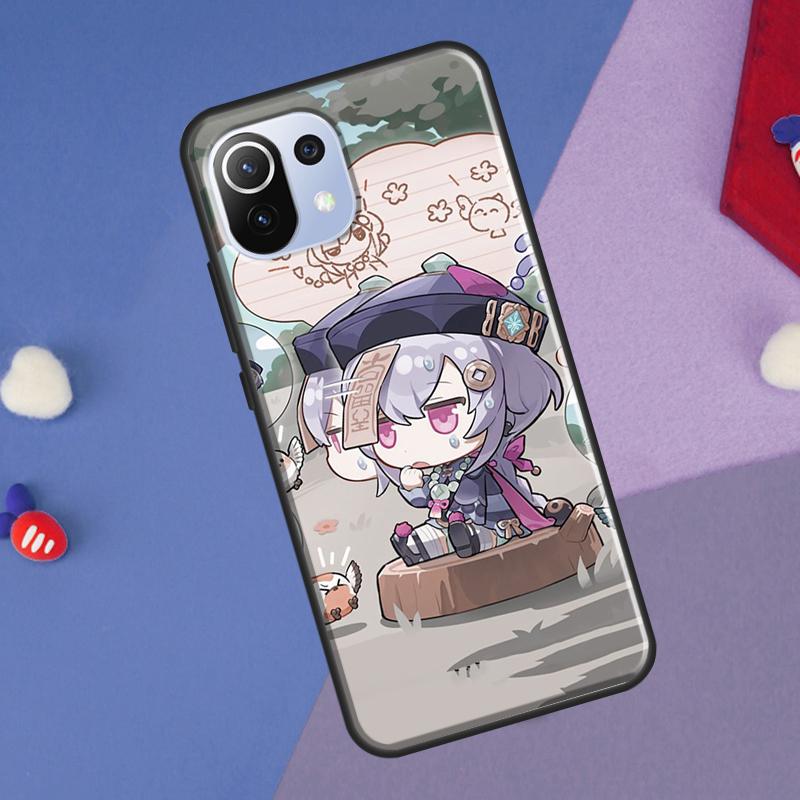 Genshin Impact Chibi Cover For Xiaomi 14T Pro 11T 12T 13T 13 14 Ultra POCO X7 Pro X3 X5 F3 F5 F6 M6 X6 Pro Case