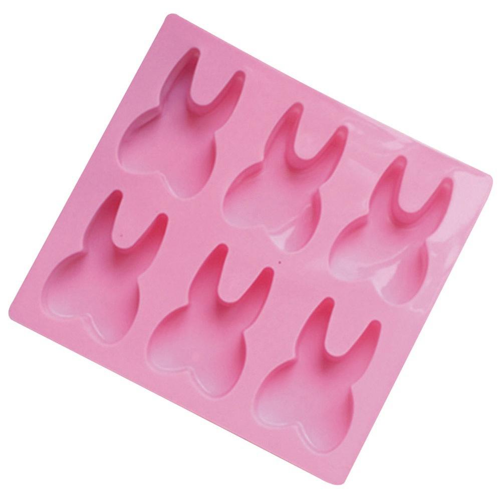 New 1Pc 6-hole Tooth Shaped Silicone Cake Mold 3D Teeth Chocolate Fondant Molds