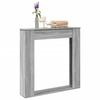 Fireplace Surround Sonoma Grey 100x20x100 Cm Engineered Wood