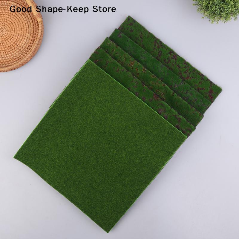 Grass Mat Green 30*30CM DIY Micro Landscape Artificial Lawns Turf Carpets Fake Sod Simulation Moss Lawn Home Decoration