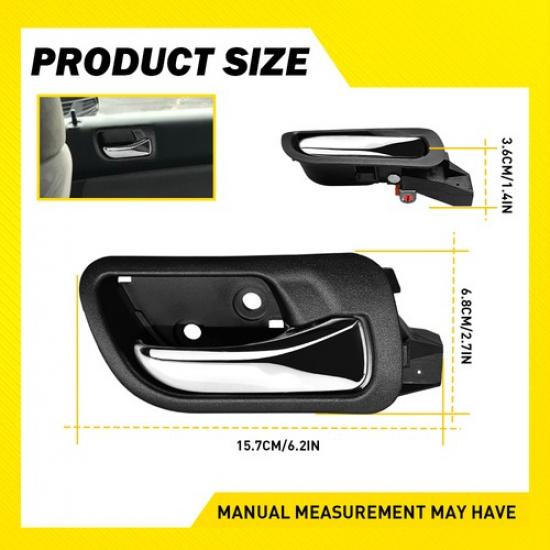 4X Front+Rear Left Right Ide Door Handle for 2003 04-2007 Honda Accord Sedan