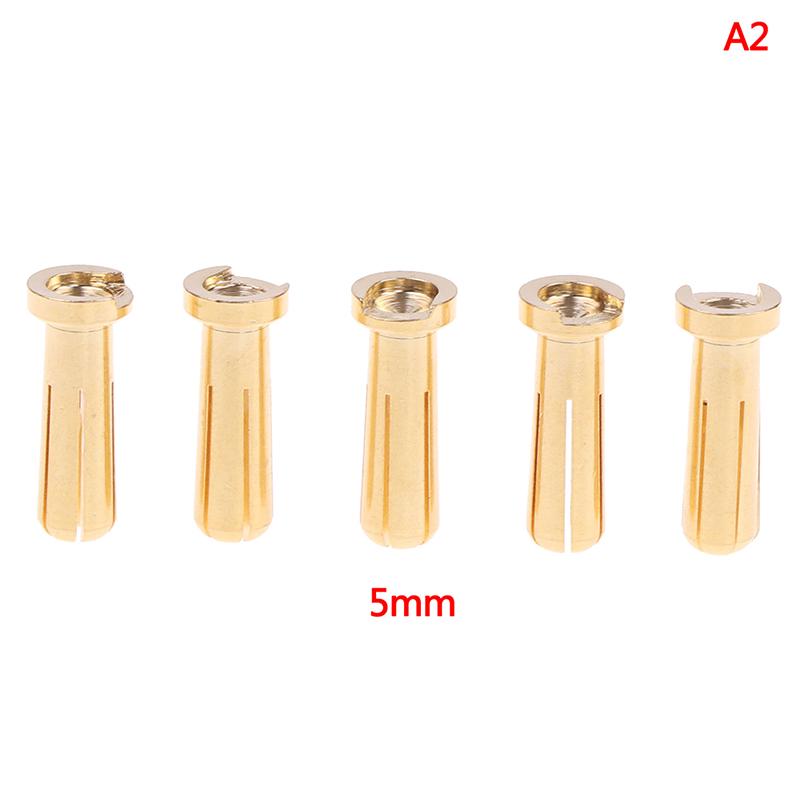 

4/5 мм пуля банановый штекер разъем мужской для частичного золотого покрытия батареи Rc 5mm золотой