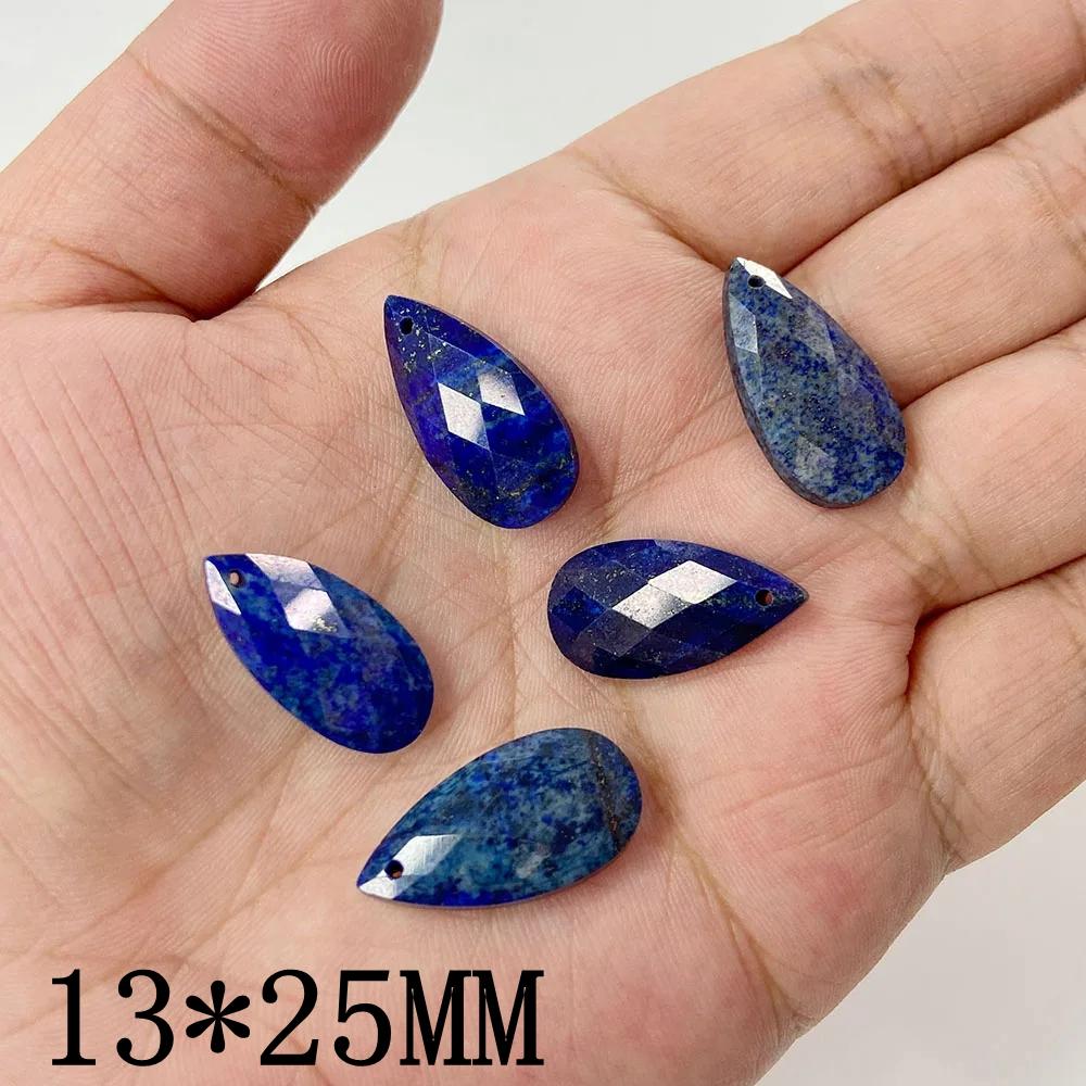 Natural Stone Amethysts Pendants Faceted Water Drop Rose Clear Quartzs for Jewelry Making Diy Necklace Earring Healing Accessory