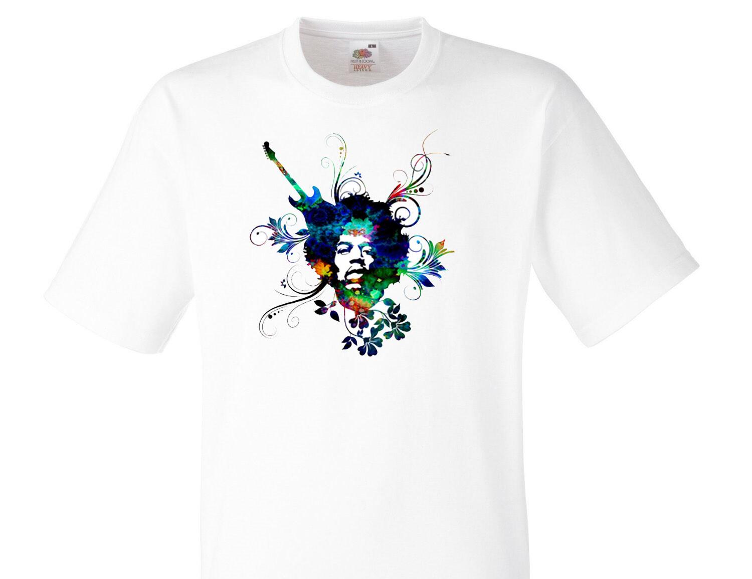 Jimi Hendrix Flowers Music Fun T-shirt 003 XXXXL