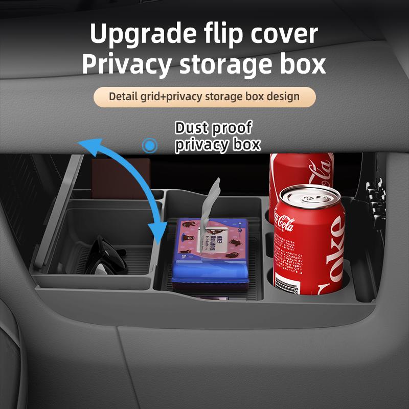 Car Center Console Storage Box For Leapmotor D19 2025+ Armrest Glove Box Organizer Tray Interior Accessories 1Pc