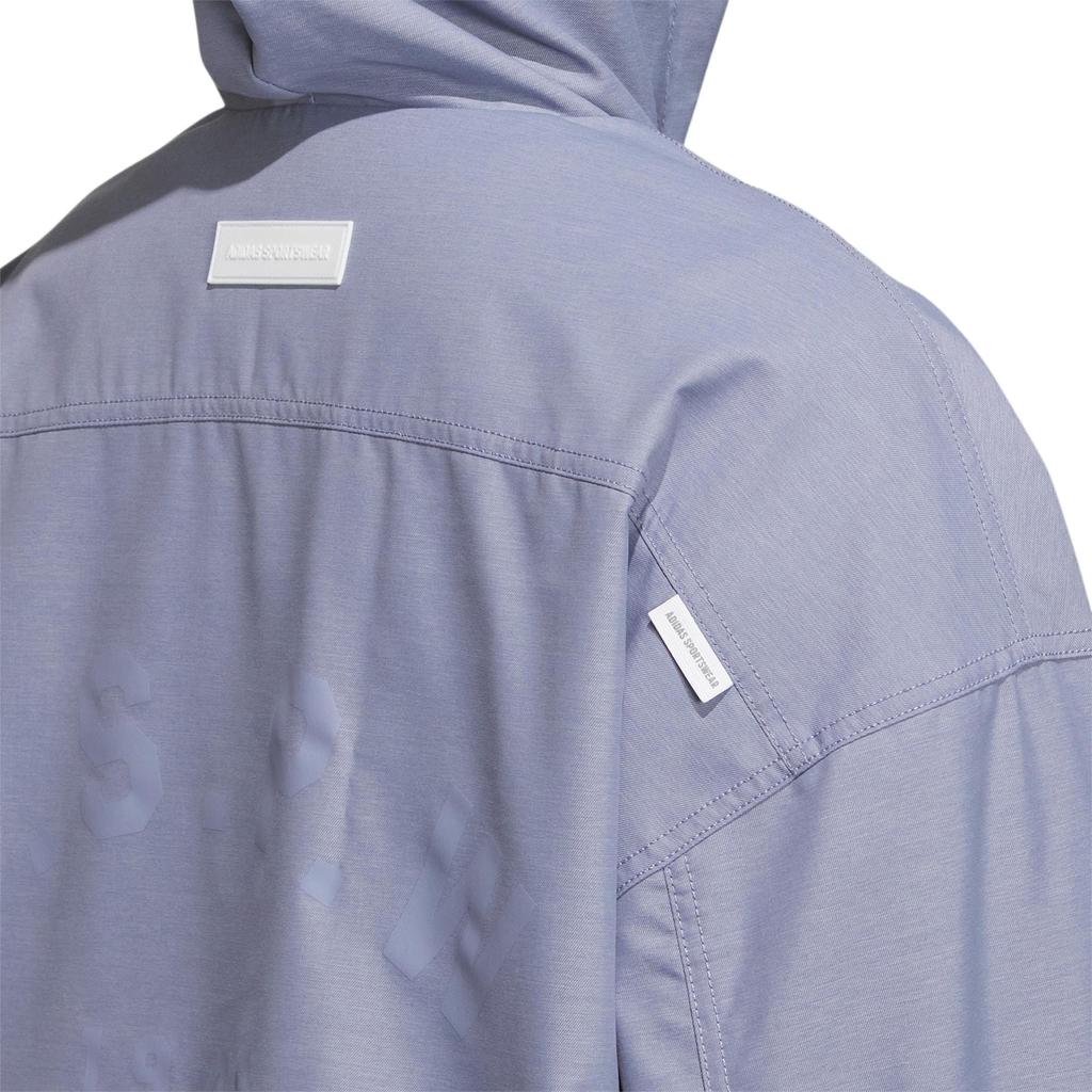 Adidas Logo Print Sports Casual Hooded Jacket Women Jackets Light-Purple IK3474