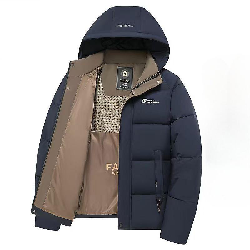 

Осенне-зимнее повседневное утолщенное хлопковое пальто с капюшоном из графена, мужское и женское, в одном стиле, пальто-пуховик цвета черный/золотой XXXXXL