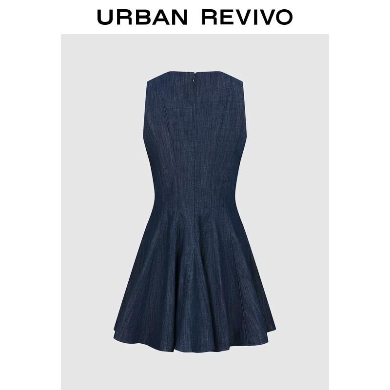 UR2026 Women's Casual 3D Bow Denim Mini Dress