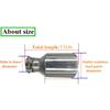 Newest Style Stainless Steel UniversalExhaust System End Pipe+Car Exhaust Tip 1 Piece