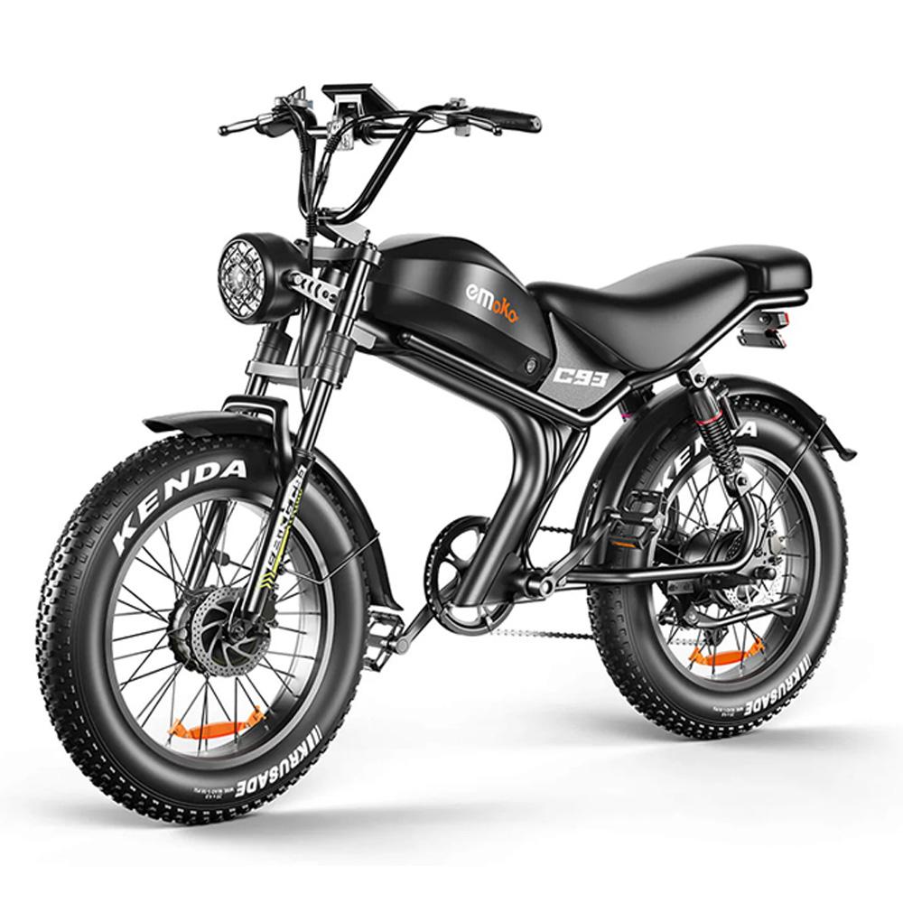 Emoko C93-D Dual-Drive Elektrofahrrad mit 2000W, 48V23Ah, 20×4.0 Fat Tire Pedelec, Hydraulische Scheibenbremsen E-Bike für Pendler & Outdoor-Abenteuer