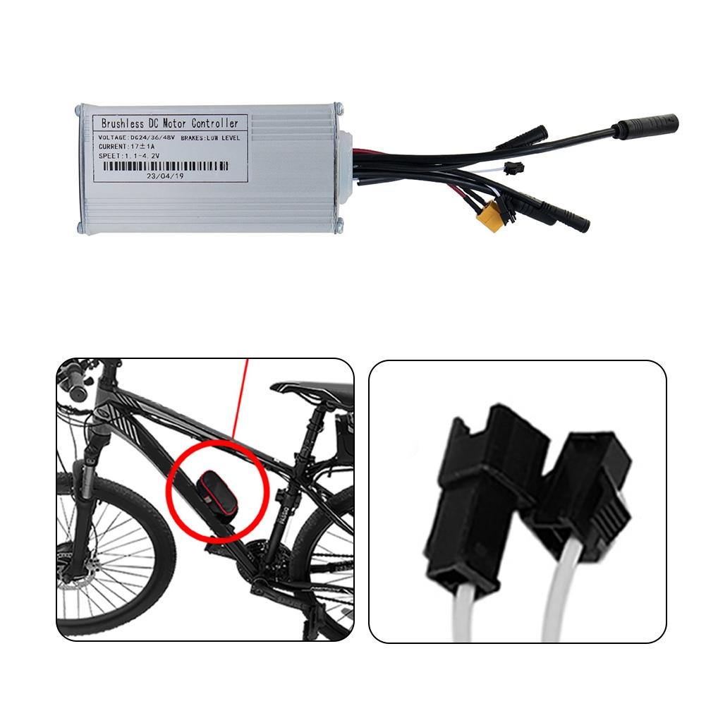 Controlador para Bicicleta Elétrica 24V36V48V-17A 6 Mosfets