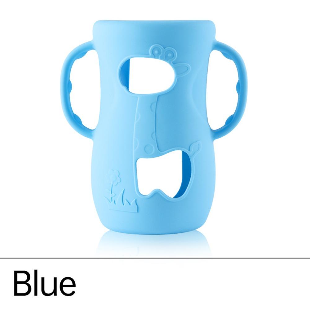 with Handles Baby Bottle Cover Anti Break Baby Bottle Holder Portable Silicone Sleeves  Nursing