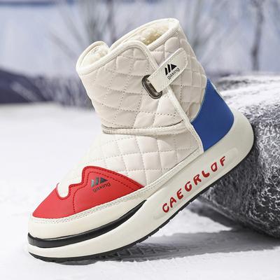 Herren Plateau-Schneestiefel Winter Plus Samt Warme Kurze Stiefel Herren Outdoor Leichte Rutschfeste Baumwollschuhe Botas Para Hombre