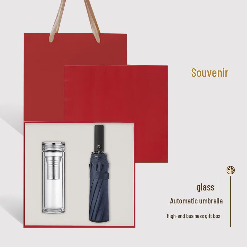 Lufenglai Borosilicate Glass Cup & Umbrella Gift Box