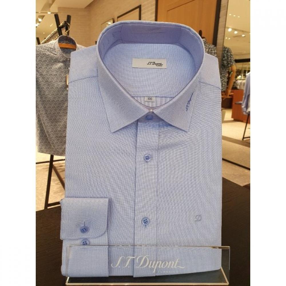 S.t. Dupont Classic Comfortable Dobie Fabric Collar End Full Logo Embroidery Se0fm21ls313sbus 105