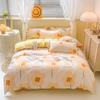 Pure Cotton Abraded Bedding Four-piece Set, Bed Sheet Quilt Cover, Dormitory Cotton Three-piece Set