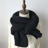 Spandex Long Thickened Neckscarf Polyester Winter Warmer Scarf Soft Knitting Wool Scarf  Winter