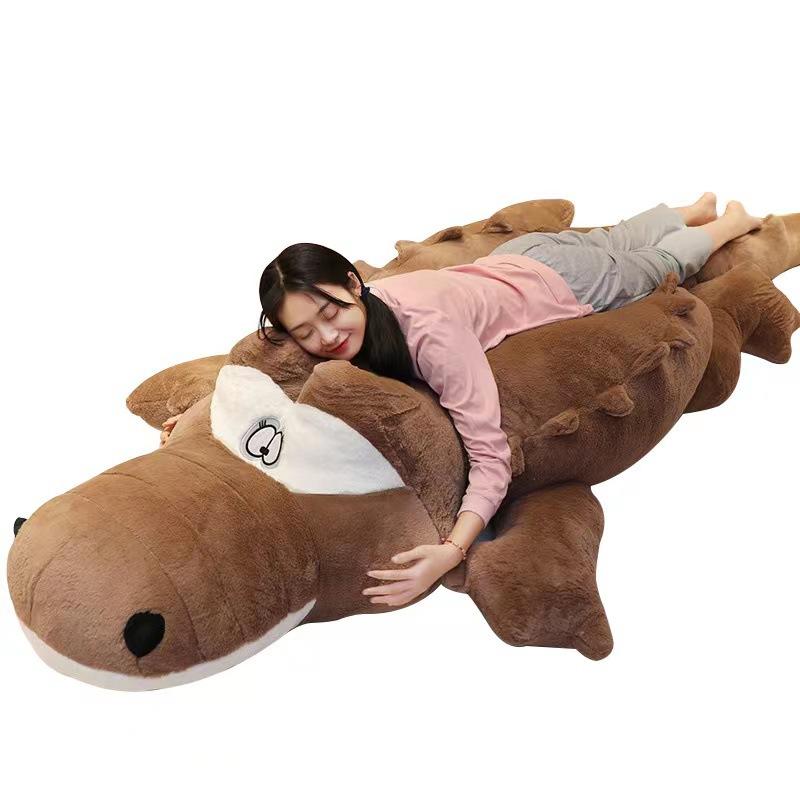 Pluszowa zabawka krokodyl lalka w dużym rozmiarze długa lalka lalka do spania poduszka prezent urodzinowy lalka rok smoka