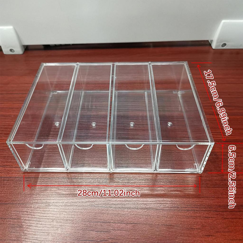 Compact Desktop Makeup Organizer, Ideal for Bedroom, Office Or Countertop.