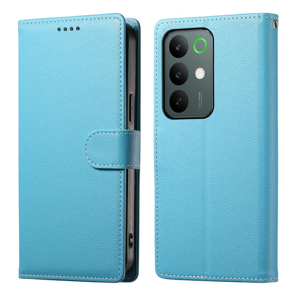 Für Realme C85 5G Hülle Magnetischer Verschluss Litschi-Textur Leder Geldbörse Handyhülle mit Armband