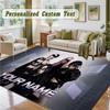 Crystal Velvet Square Rug Custom Nameaespa Pattern Non Slip Home Floor Decor Rug