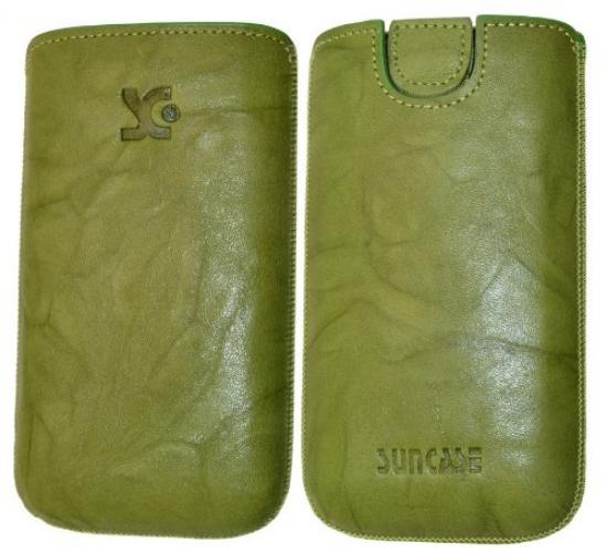 Suncase Étui Cuir Protection Doro 2404 Marron Grainé - Avec Passant Ceinture Et Fermeture Magnétique
