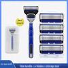 Geely Men's 6-Layer Manual Razor Blades - Universal Shaving for Beard, Knife, and 5-Layer Razor Compatibility