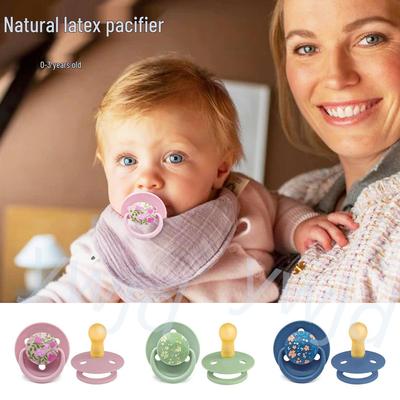 Naturlatex-Schnuller für 0-3 Jahre - Macaron-Farbe, Runder Kopf, Muttermilch-Design