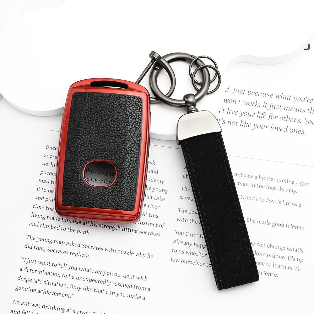 Tpu Leather Auto Shell Fob Holder Car Key Case Cover For Mazda Cx-5 Cx-8 Cx-9 3 Alexa Cx-30 Cx-4 Remote Keyless Accessories