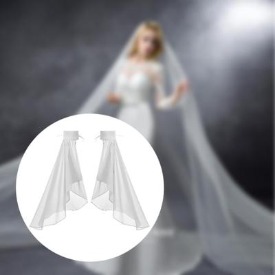 Long Tulle Sleeves ,Satin Chiffon, Women's for Stage ,Halloween, Halloween Party