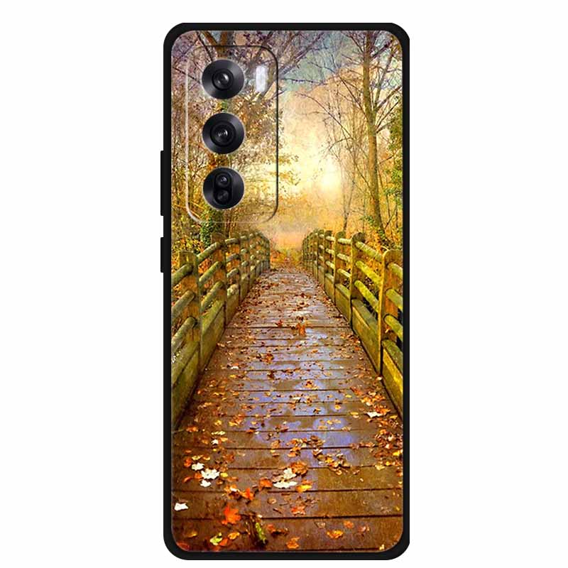 Funda For OPPO Reno 12 / Reno12 Pro Global Case Fashion Printed Soft Silicone Back Cover For Reno12 Pro Cat Phone Case Reno12 5G