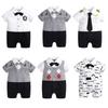 Infant Gentleman's Short Sleeve Summer Romper - Baby & Toddler Crawling Outfit
