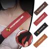 2Pc Leather Car Seat Belt Safety Shoulder Pad Protection Cover For Porsche Cayman 911 718 Cayenne Panamera Macan Taycan Boxster
