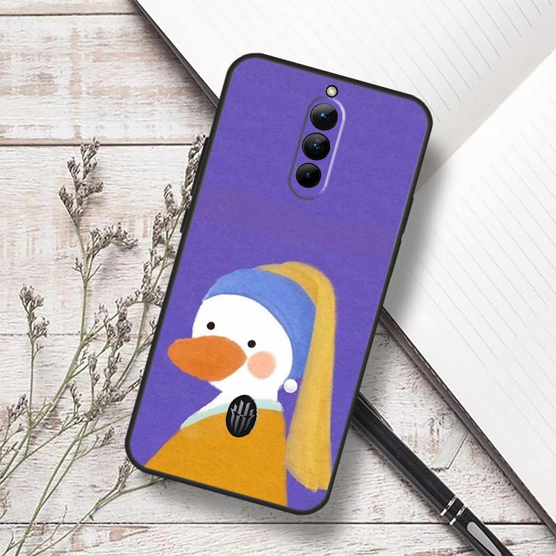 Cartoon Cute Animal Duck Case For ZTE Nubia Red Magic 7S 6S 7 Pro RedMagic 10 Air 8S 9S 10S 8 9 10 11 Pro Plus Funda