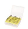 Hongyu 50-Piece Diamond Sand Grinding Needle Set, 3mm Shank for Jade Carving