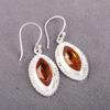 Citrine Earrings, 925 Solid Sterling Silver Gemstone Jewelry, Handmade Earrings, For Thanksgiving Gift