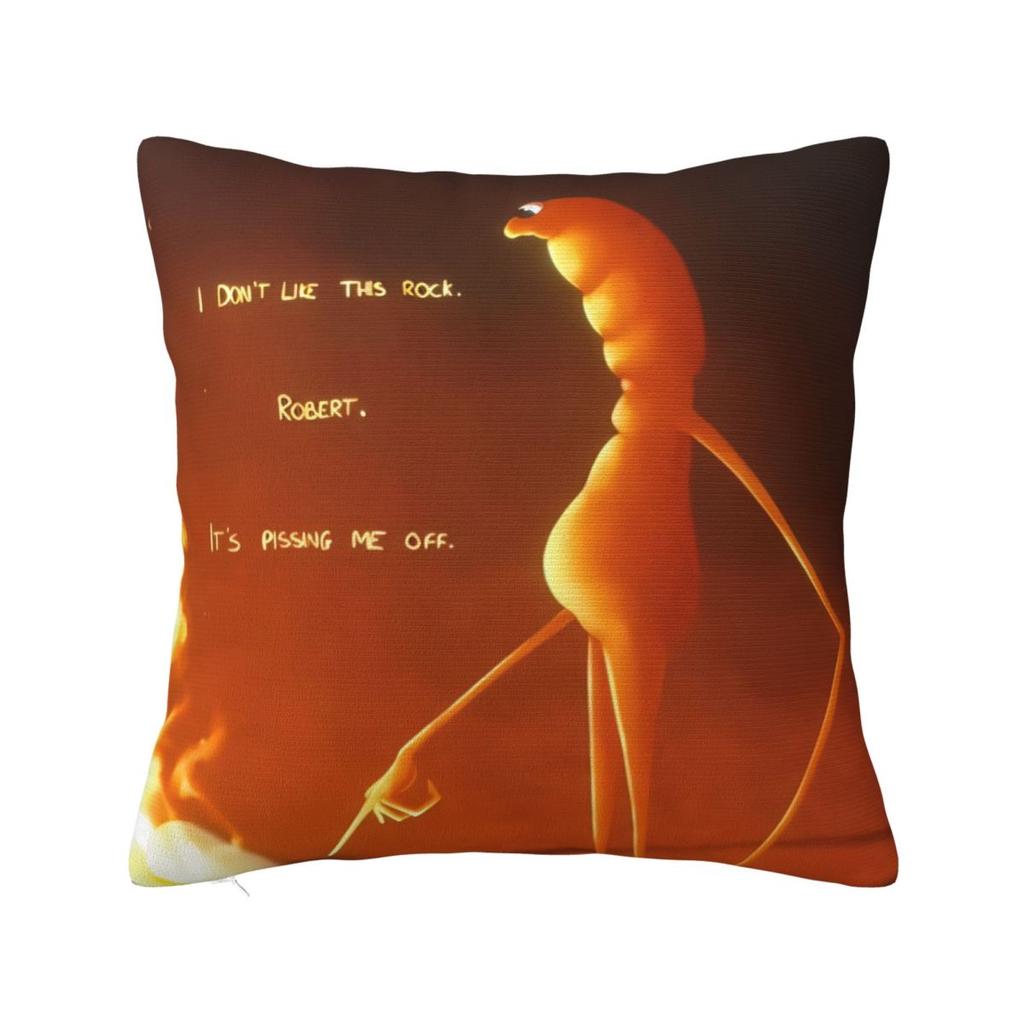 Marcus The Worm Square Pillow Case Cushion Covers Creative Zipper Decorative Throw Pillow Case Cover for Sofa 40*40cm
