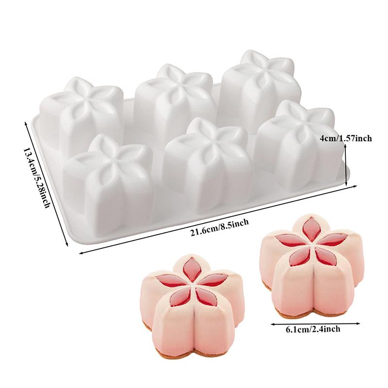 Flower-Shaped Silicone Cake Molds French Mousse Cake Molds Home Baking Tools Kitchen Styling And Baking Supplies
