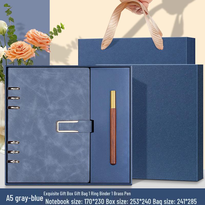 Custom 5-Ring Binder Notebook Gift Set for Students & Professionals