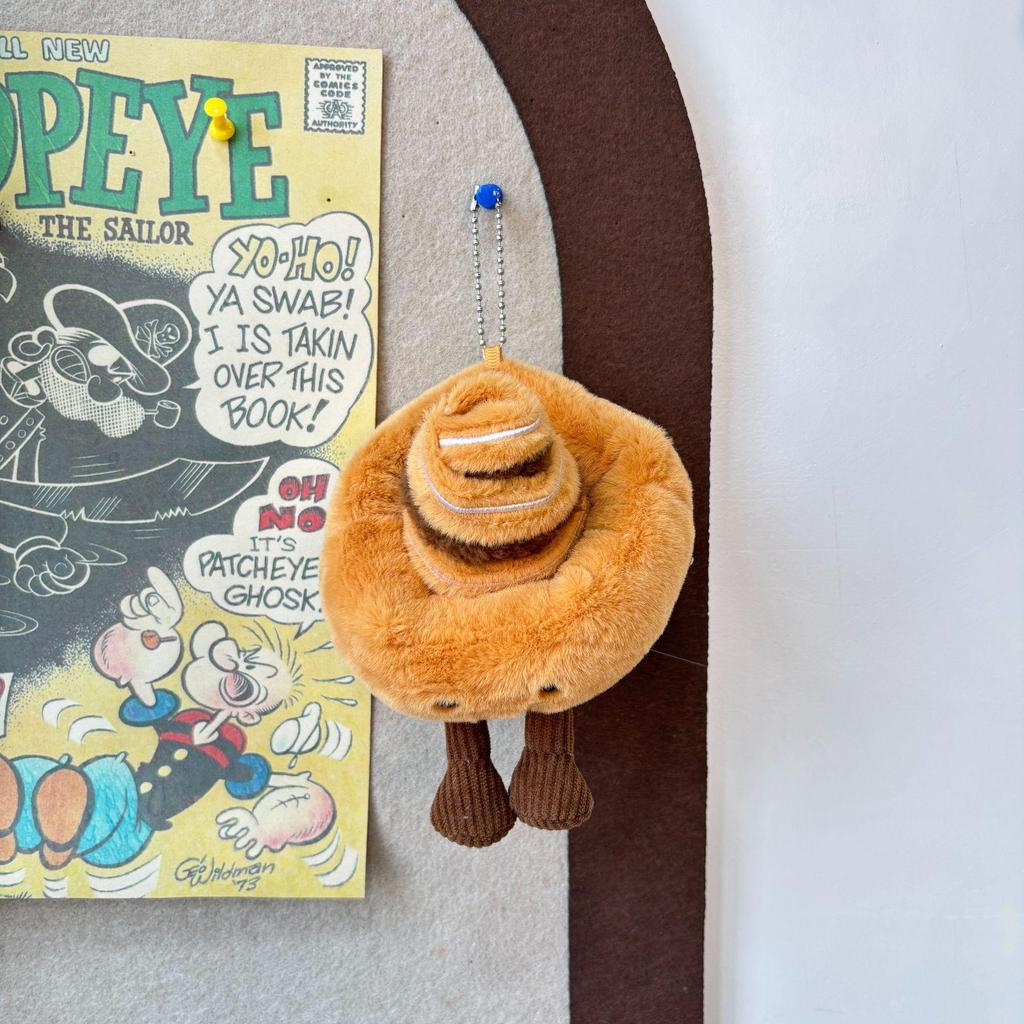 Roztomilý Kreslený Hamburger a Hranolky Plyšový Batoh Přívěsek na Klíče Panenka