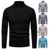 2023 Trendy Effen Kleur Fleece Trui voor Mannen: Nep Tweestuk Basislaag voor Herfst/Winter