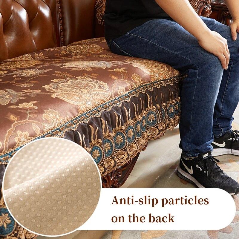 European Sofa Cushion Cover Living Room Decoration Universal For All Seasons Couch Covers Jacquard Fabric Anti-slip Slipcover