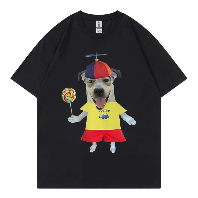 Trending Funny Dog Meme Tshirt Unisex Unisex Casual 100cotton Short Sleeve Tshirts High Quality Fashion Oversized Summer T Shirt