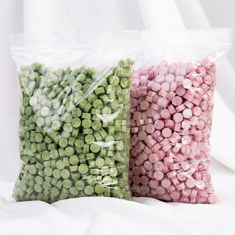 500g/bag Colorful Pearl Star Anise Fire Paint Sealing Wax Particles DIY Envelope Wedding Invitation Gift Decoration Retro 1650pc