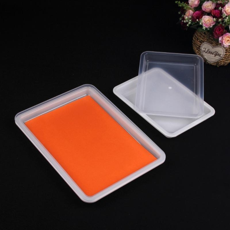 5 szt. Plastikowe tace artystyczne do układania w stos - Wszechstronny organizer na rękodzieło i do przechowywania na projekty DIY, koralikowanie, malowanie - Przezroczysty