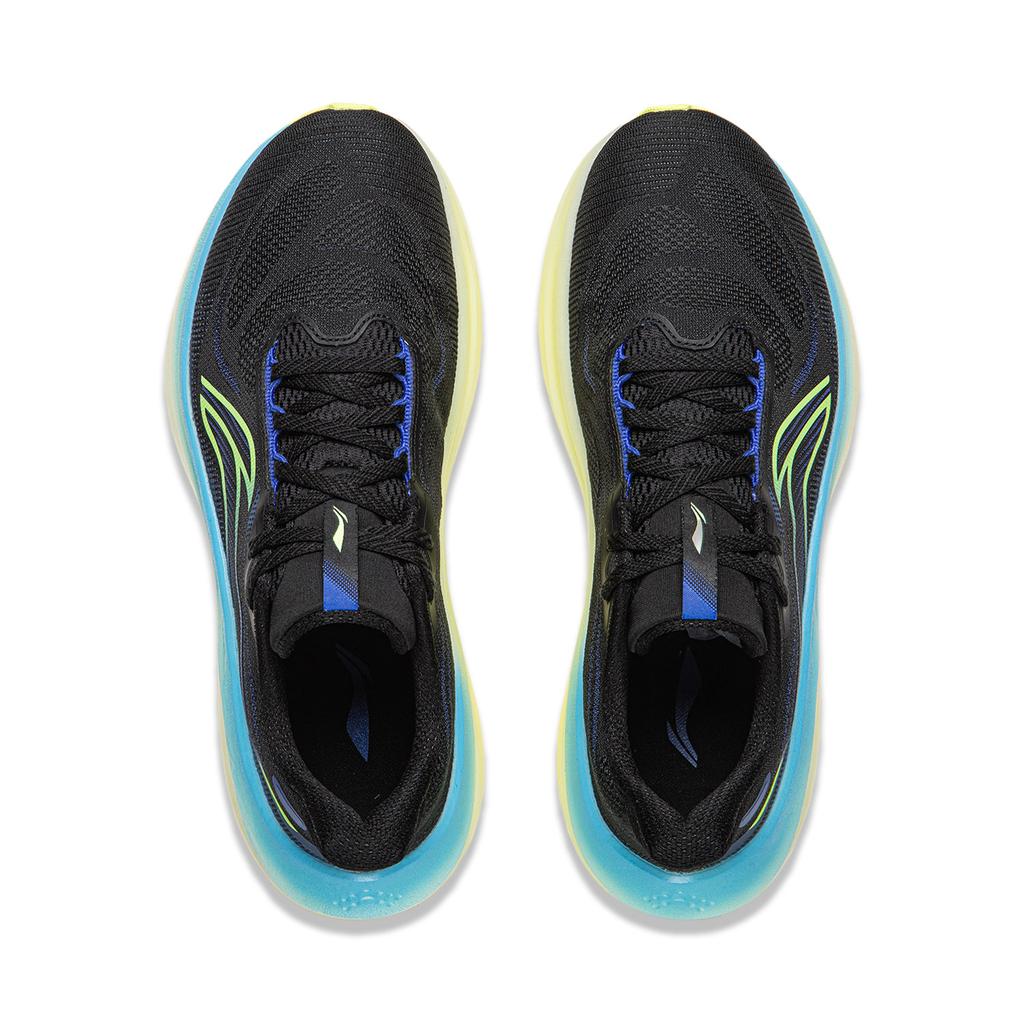 Li Ning Relax 2 Cushioning Slip Resistant Abrasion Resistant Breathable Low Top Running Shoes Men's Black ARSW129-4